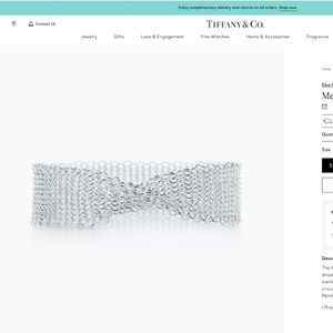 Silver Mesh Bracelet- XS - Tiffany & Co